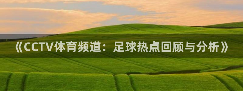 《CCTV体育频道：足球热点回顾与分析》
